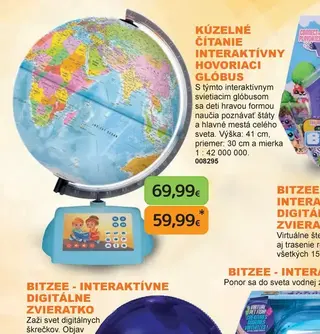 Kúzelné čítanie interaktívny hovoriaci glóbus
