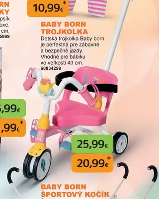 Baby Born Trojkolka