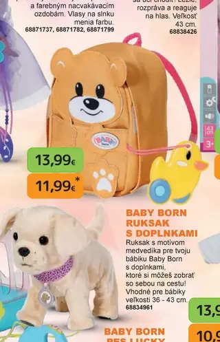 Baby Born Ruksak s doplnkami