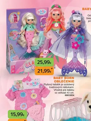 Baby Born Morská víla Sparkle