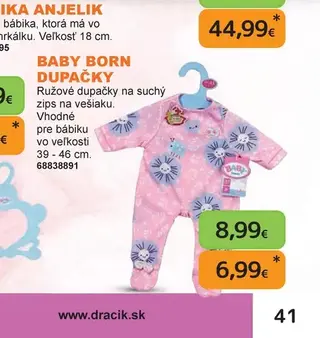Baby Born Dupačky