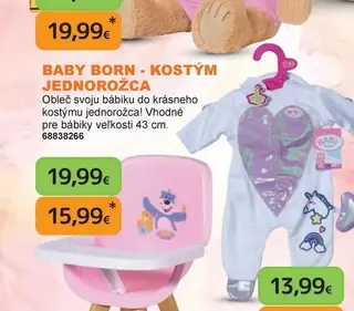 Baby Born - Kostým jednorožca