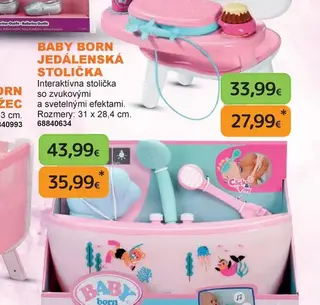 Baby Born Jedálenská stolička