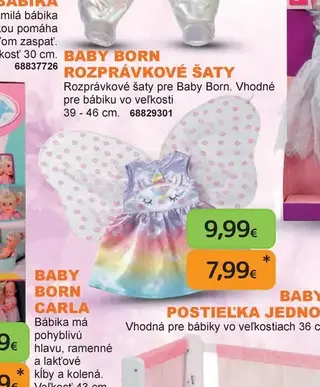 Baby Born Rozprávkové šaty