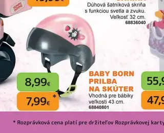 Baby Born Prilba na skúter