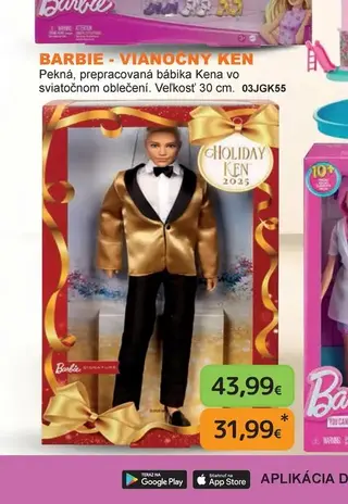 Barbie - Vianočný Ken