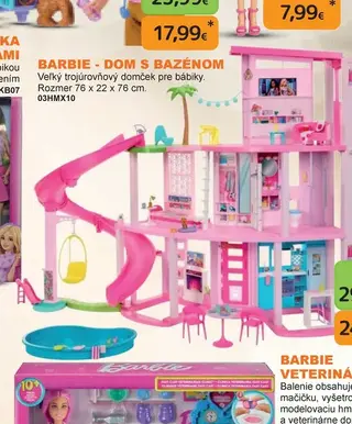 Barbie - Dom s bazénom