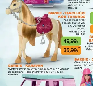 Barbie Tancujúci kôň Tornádo