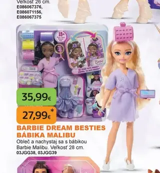 Barbie Dream Besties Bábika Malibu