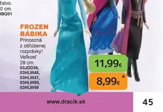 Frozen Bábika