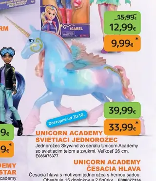 Unicorn Academy Svietiaci jednorožec Skywind