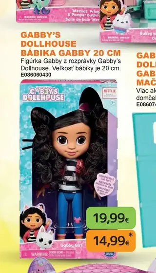 Gabby's Dollhouse Bábika Gabby 20 cm