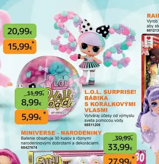 L.O.L. Surprise! Bábika s korálkovými vlasmi