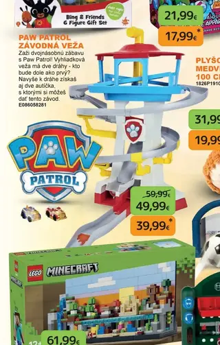 Paw Patrol závodná veža