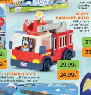 Bluey Hasičské auto