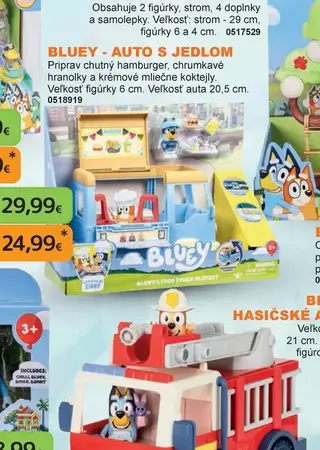 Bluey Auto s jedlom