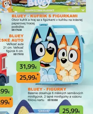 Bluey Kufrík s figúrkami