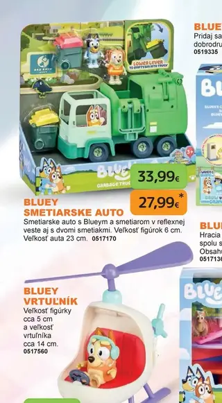 Bluey Smetiarske auto