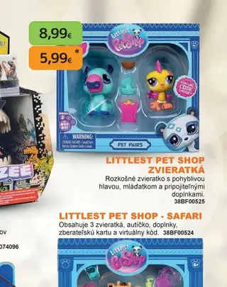 Littlest Pet Shop zvieratká