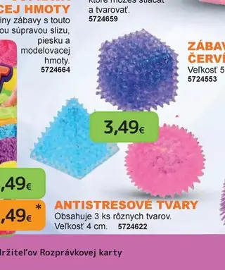Antistresové tvary 3 ks