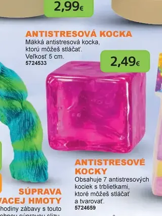 Antistresová kocka 5 cm