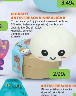 Squishy antistresová knedlička 8,5 cm