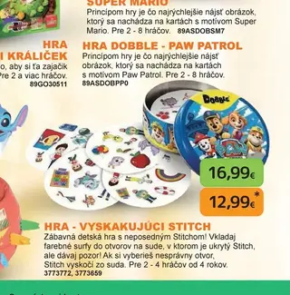 Hra Dobble Paw Patrol
