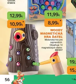 Woody magnetická hra Datľ