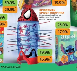 Spiderman Spider Drop hra