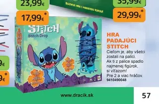 Hra Padajúci Stitch