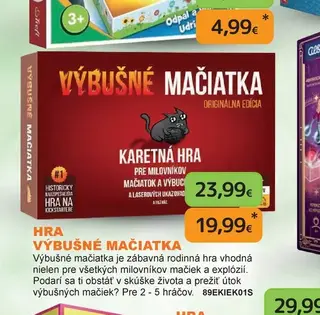 Hra Výbušné mačiatka