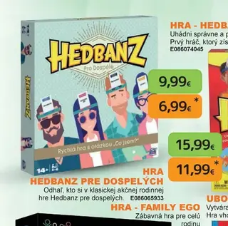 Hra Hedbanz pre dospelých