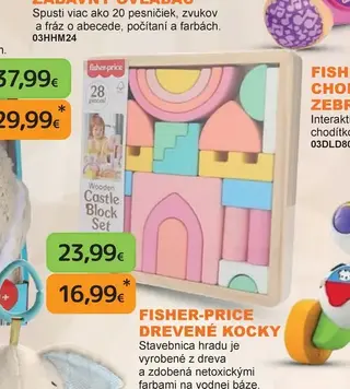 Fisher-Price Drevené kocky