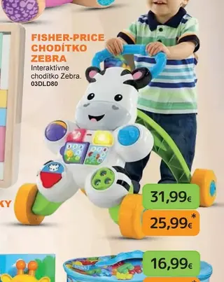 Fisher-Price Chodítko Zebra