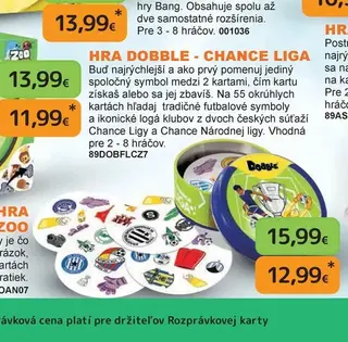 Hra Dobble Chance liga