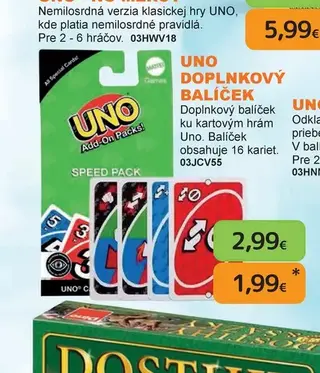 UNO Doplnkový balíček