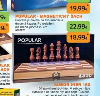Popular - Magnetický šach
