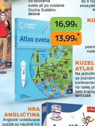 Kúzelné čítanie Atlas sveta