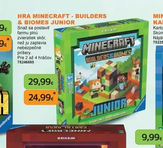 Hra Minecraft - Builders & Biomes Junior