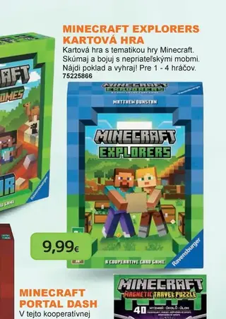 Minecraft Explorers kartová hra