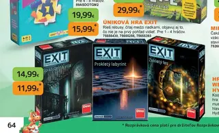 Únikor hra Exit
