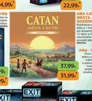 Hra Catan Mestá a rytieri rozšírenie