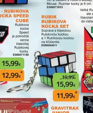 Rubik Rubikova kocka Set s kľúčenkou