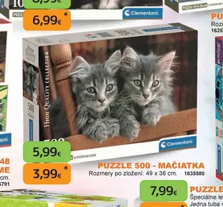Puzzle 500 - Mačiatka