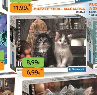 Puzzle 1000 - Mačiatka
