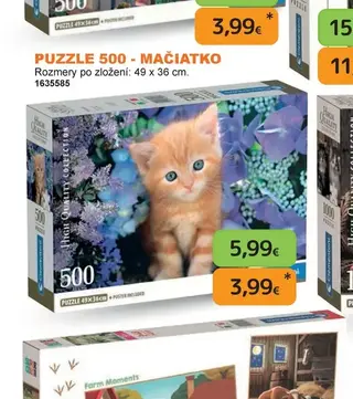 Puzzle 500 - Mačiatko