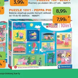 Puzzle 10v1 Peppa Pig