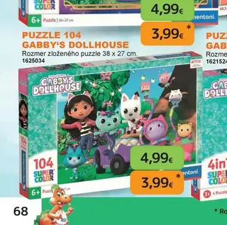 Puzzle 104 Gabby's Dollhouse