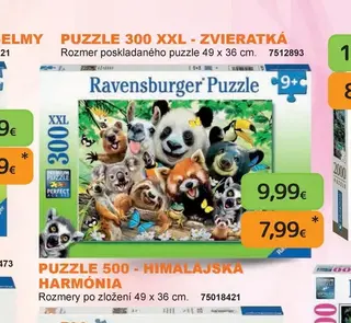 Puzzle 300 XXL - Zvieratká