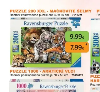 Puzzle 200 XXL - Mačkovité šelmy